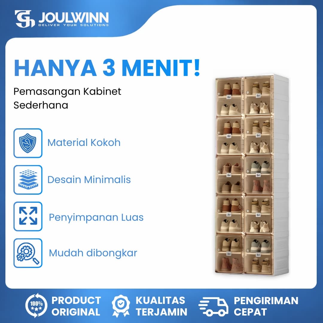 KABINET SEPATU LIPAT SEDERHANA ANTBOX 2 BARIS 20 SLOT