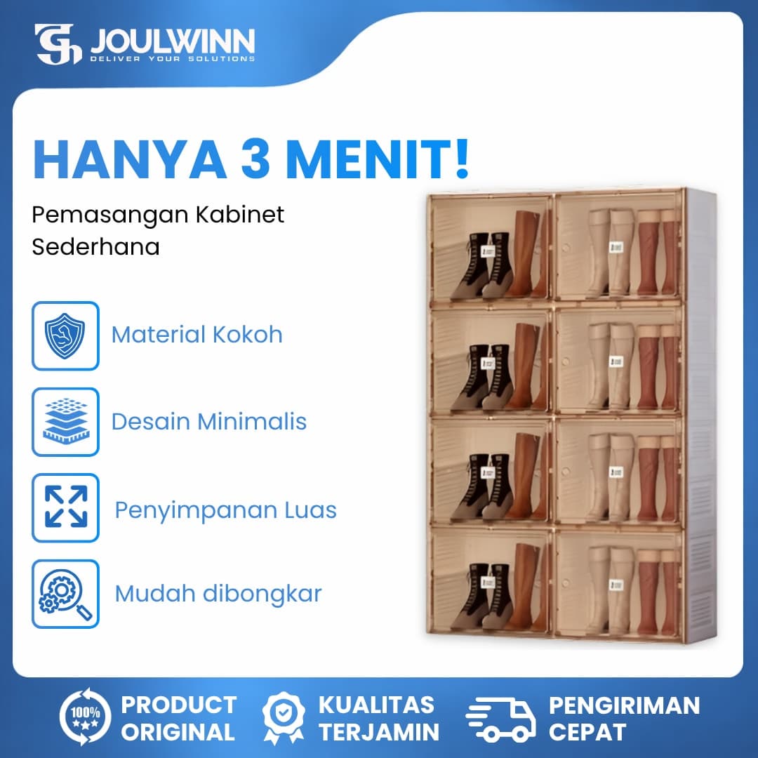 KABINET SEPATU LIPAT SEDERHANA ANTBOX 2 BARIS 8 SLOT
